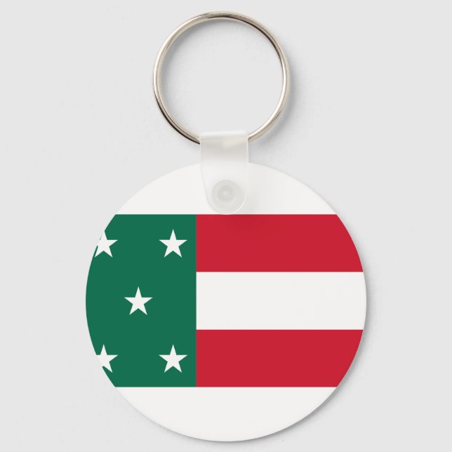 Republic Of Yucatan, Mexico flag Key Ring (Front)