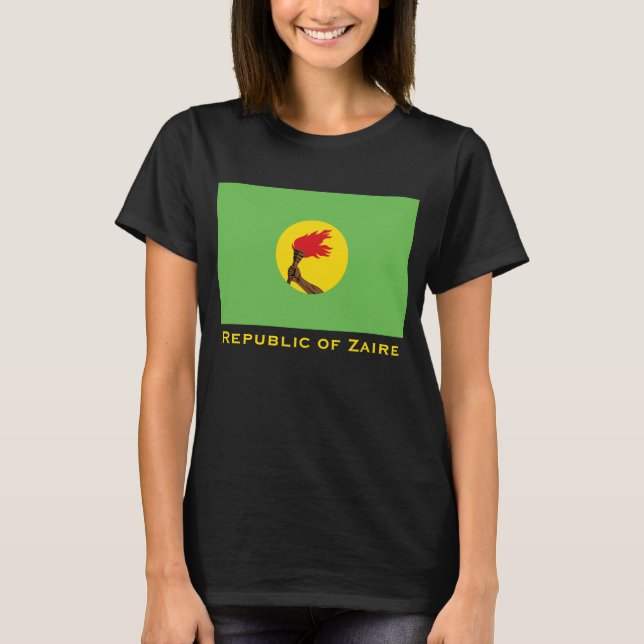 Republic of Zaire Flag  T-Shirt (Front)