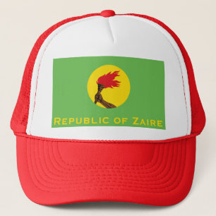 Republic of Zaire Flag  Trucker Hat