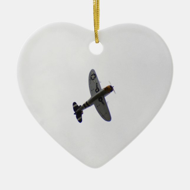 Republic P47 Thunderbolt Ceramic Tree Decoration (Front)