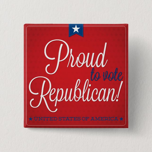 Republican 15 Cm Square Badge (Front)