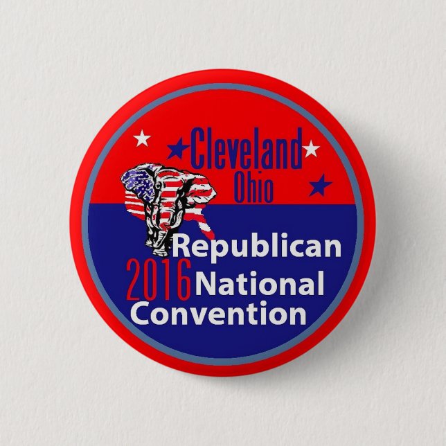 Republican 2016 Convention 6 Cm Round Badge (Front)