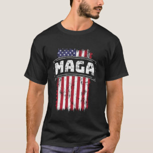 Republican and Proud Stars and Stripes MAGA Politi T-Shirt