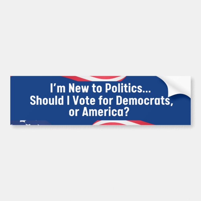 Republican Anti-Democrat Bumper Sticker (Front)