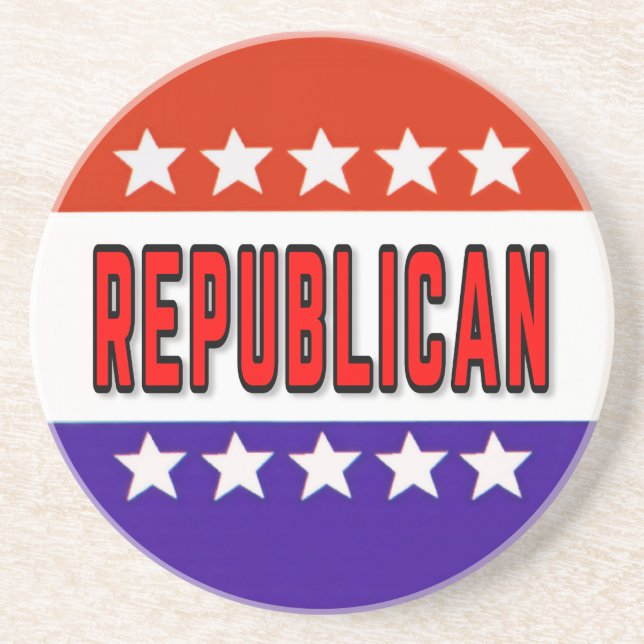 Republican Button Coaster (Front)