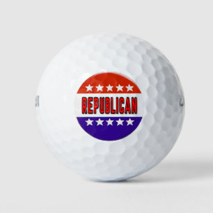 Republican Button Golf Balls