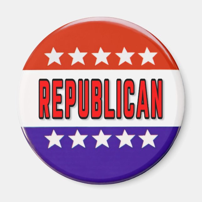 Republican Button Magnet (Front)