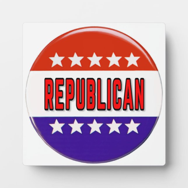 Republican Button Plaque (Front)