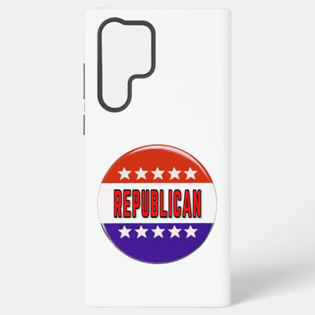 Republican Button Samsung Galaxy S22 Ultra Case (Back)