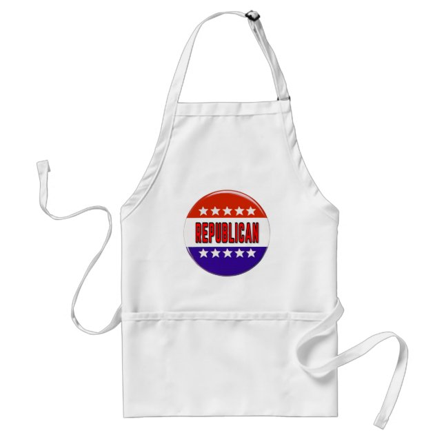 Republican Button Standard Apron (Front)