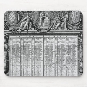 Republican calendar, 22nd September 1793 Mouse Pad