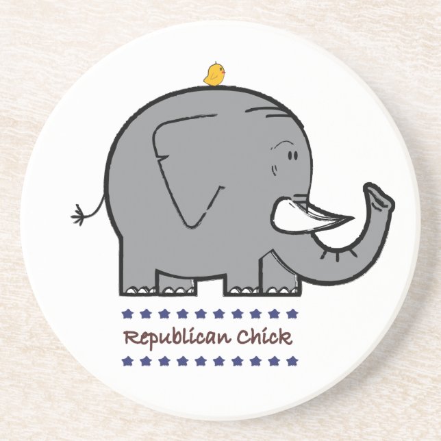 republican chick coaster (Front)