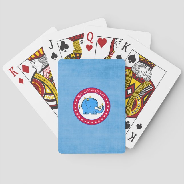 republican chicks playing cards (Back)