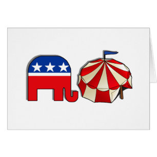 Republican Circus Elephant and Tent