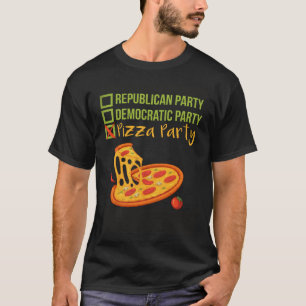 Republican Democratic vs Pizza Party   Pizza T-Shirt