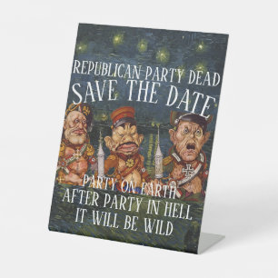 REPUBLICAN DHS CBP ICE TSA PARTY VOTE ELECTION TEE PEDESTAL SIGN