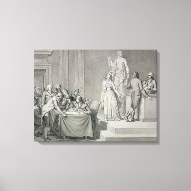 Republican Divorce Canvas Print (Front)