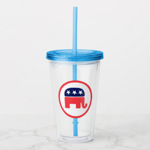 Republican Elephant Acrylic Tumbler