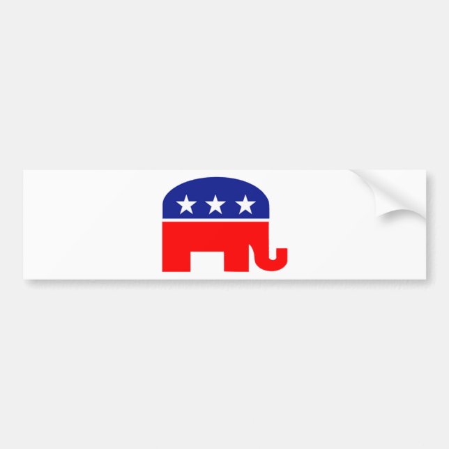 republican elephant bumper sticker (Front)