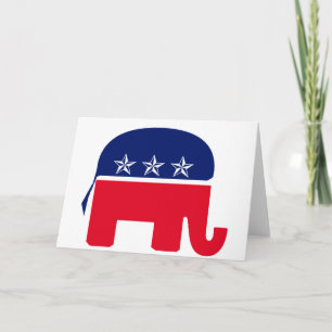 Republican Elephant Card