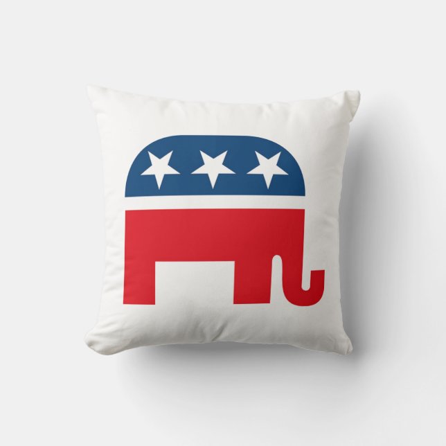 Republican Elephant Cushion (Front)