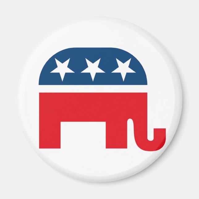Republican Elephant Magnet (Front)