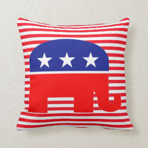 republican elephant pillow