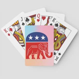Republican Elephant Political Playing Cards