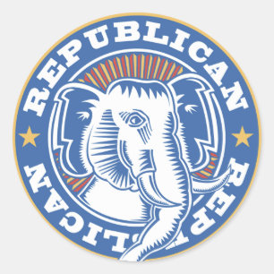 Republican Elephant Stickers