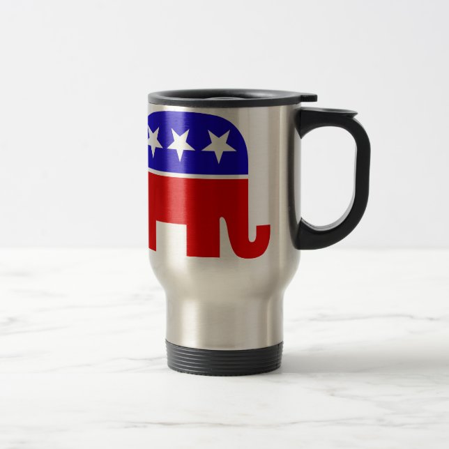 Republican Elephant Travel Mug (Right)