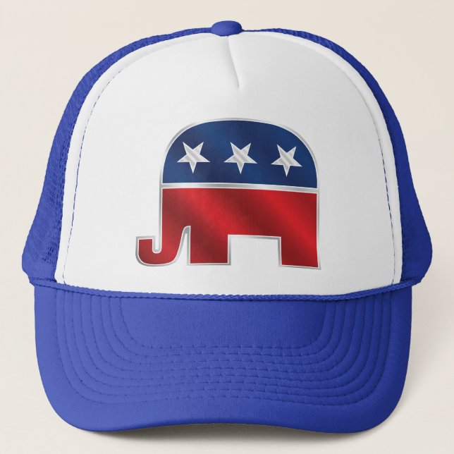 Republican Elephant Trucker Hat (Front)