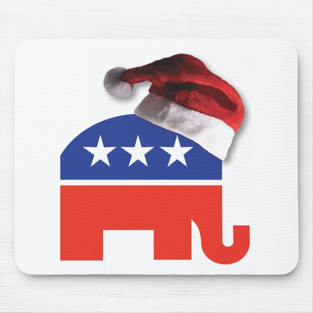 Republican-Elephant-XMAS Mouse Pad (Front)