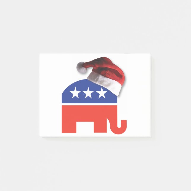 Republican-Elephant-XMAS Post-it Notes (Front)