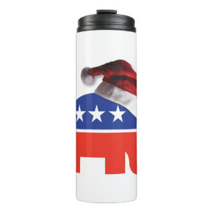 Republican-Elephant-XMAS Thermal Tumbler