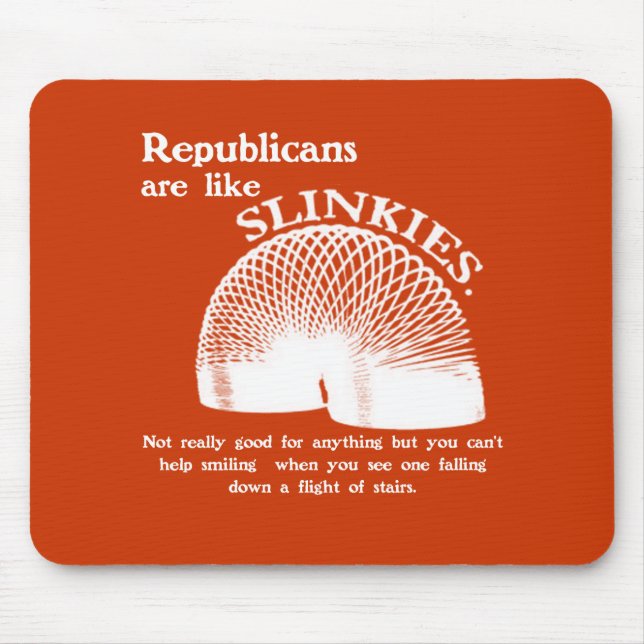 Republican Falling Down the Stairs Mouse Pad (Front)