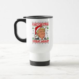 Republican Gift Mug, Donald Trump Merry Christmas Travel Mug