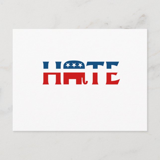 Republican Hate Postcard (Front)