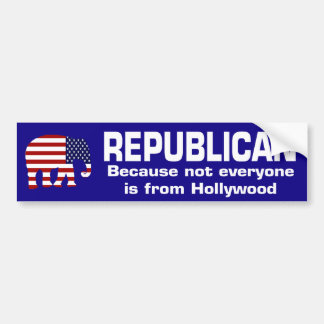 Republican Hollywood Bumper Sticker