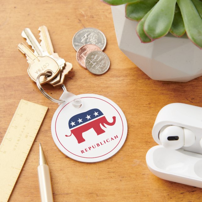 Republican Metal Keychain (Desk)