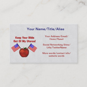 REPUBLICAN MOLESTORS BUSINESS CARD