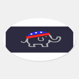 Republican Oval Sticker