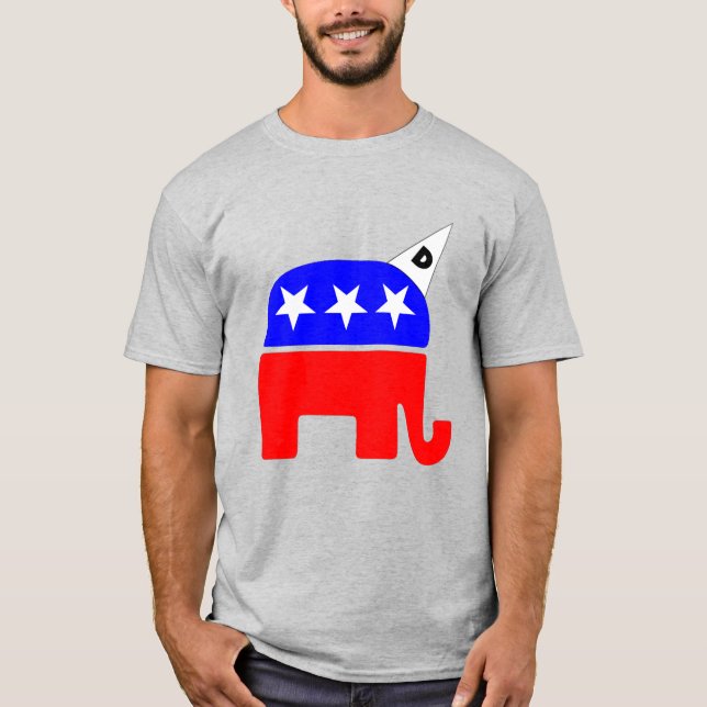 Republican Party Logo Dunce T-Shirt (Front)