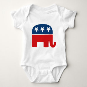 Republican Party Logo - GOP Elephant Baby Bodysuit