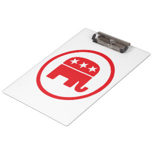 Republican Party Political Symbol (Elephant) Clipboard