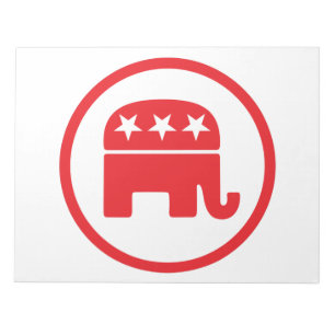 Republican Party Political Symbol (Elephant) Notepad