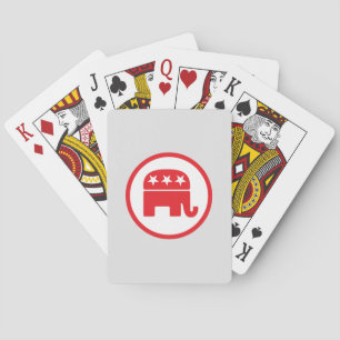Republican Party Symbol Playing Cards