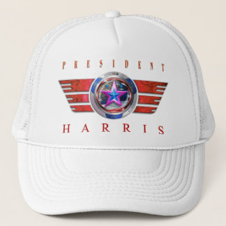 Republican President Harris/Walz Wing Medallion Trucker Hat