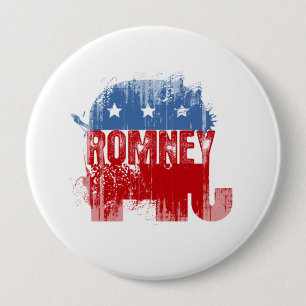 Republican ROMNEY 10 Cm Round Badge