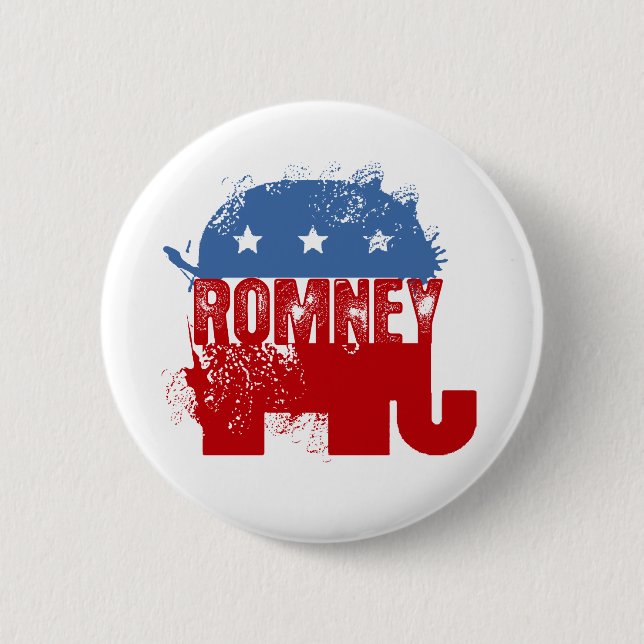 Republican ROMNEY 6 Cm Round Badge (Front)
