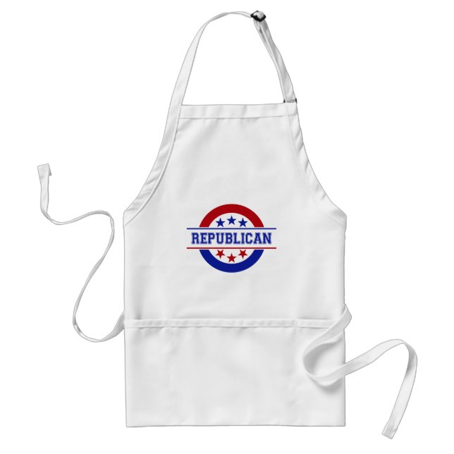 Republican Stamp Logo Blue Standard Apron (Front)